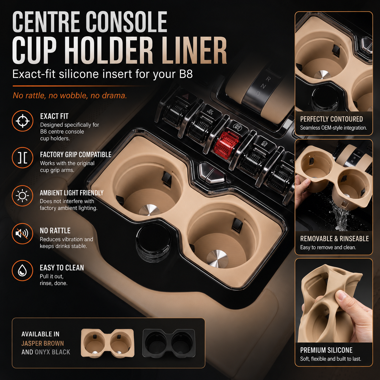 B8 Silicone Cup Holder Insert